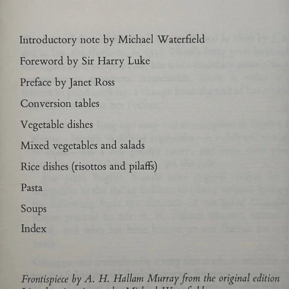 73' Leaves From Our Tuscan Kitchen‎ Italian Vegetables Cookbook 1st American Ed
